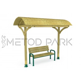 10 PB Dairesel Çatılı Pergola